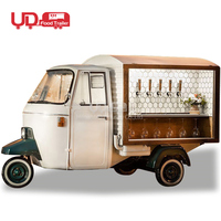 Chariot de nourriture Mobile Commercial chariot de crème glacée camion de bière camion Mobile Bar café Van extérieur électrique 3 roues Ape camion de nourriture