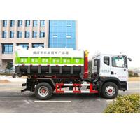 Camion benne basculante Dongfeng 4X2 10m³ avec bras de levage et grue à conteneurs