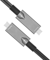 AOC 10Gbps 5m 10m 15M PD 60W Carga rápida 4K @ 60Hz Video 3,2 Gen2 USB Tipo C a Tipo C Cable óptico activo para enlace de cámara