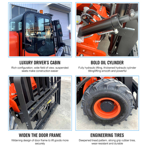 Carretilla elevadora todoterreno 4WD de alta calidad, carretilla elevadora diésel <span class=keywords><strong>3T</strong></span> 5T, máquina Elevadora de horquilla todoterreno para exteriores - Product Image 5