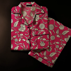 Ensemble de vêtements de détente imprimé personnalisable Ensemble de pyjamas en coton Ensemble de pyjamas d'été pour Pijamas Femme - Product Image 4