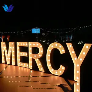 Casamento personalizado Casar-me Grande amor marquise números Light Up Letras 3ft 4ft 5ft lâmpada Led Light Up luzes Marquee Letras