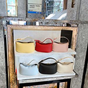 กระเป๋าถือผู้หญิงสไตล์วินเทจ รุ่นใหม่ปี 2025 สีพื้น เรียบง่าย ทันสมัย สวยหรู วัสดุ PU ปิดซิป สายสะพายเดี่ยว ทนทาน - Product Image 3