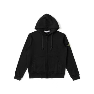 En gros <span class=keywords><strong>STONE</strong></span> 24ss <span class=keywords><strong>Sweat</strong></span>-shirt à capuche <span class=keywords><strong>zippé</strong></span> en coton uni, style veste décontractée streetwear, motif lettres <span class=keywords><strong>Island</strong></span>, coupe ample - Product Image 6