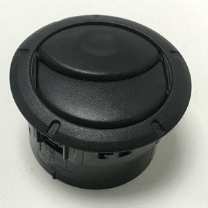 Round <b>Ceiling</b> Air <b>Vent</b> Grille Black ABS Minimalist Design For Renault Opel 8200212480 687602618R - Product Image 4