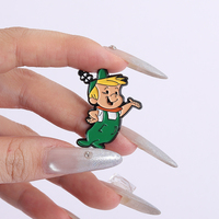 Alfileres esmaltados animados de comedia de dibujos animados, broches de Metal de perro gris con personaje de Anime, insignia de solapa, accesorios de joyería, regalos para amigos