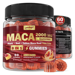 Toptan saf kırmızı sarı siyah Maca dolu Gummies kadın erkek ashashandha kök Root lus Terrestris şeker ücretsiz - Product Image 1