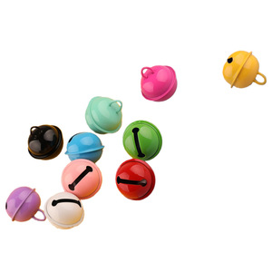 Cadena de cuentas tipo campana de 18mm-22mm, de metal pintado, para llavero DIY, colgante, colores surtidos, accesorios de joyería - Product Image 3