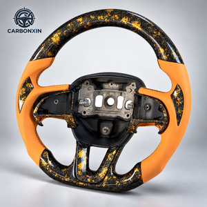 Volante Deportivo Personalizado de Fibra de Carbono con 3 Radios y Agarre de 40 mm para Dodge Charger Challenger Durango Demon SRT Journey RT Viper Ram - Product Image 4