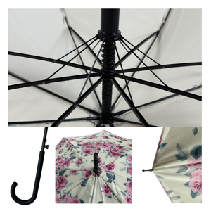 Paraguas Invertido Semiautomático de 23 Pulgadas con Protección UV y Resistente al Viento para Adultos, Ideal para Camping - Product Image 5