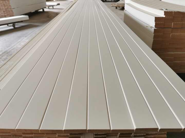 White Primed MDF Door Trim Casing S4S E2E Moulding