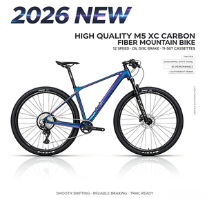2026 新款高品质 M5 Xc 碳纤维山地自行车 12 速油压碟刹 11-50t 飞轮 Twitter Good Barrel 轴轮 - Product Image 1