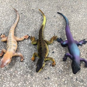Reptile Simulation Lizard Models Yellow Blue Green Emulsion Party Decoration Props For Halloween <b>Easter</b> Carnival Children's Day - Product Image 1
