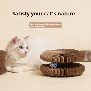 Rascador para Gatos de Cartón Corrugado, Cama Convertible, Árbol para Gatos con Camino para Escalar, Juguete para Gatos con Campana, Resistente a Arañazos - Product Image 3