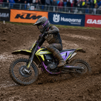 Moto tout-terrain professionnelle KR8 PR300, 330 mm de garde au sol, moto de course jaune et violette