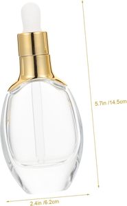Oferta Especial: Botella de Vidrio Transparente de 15ml/30ml con Gotero para Perfume, con Estampado en Caliente y Logotipo Personalizado para Suero, Esencia y Aceite Esencial - Product Image 2