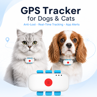 Collar de Rastreo para Mascotas 4G, Carcasa de Silicona y Plástico, Resistente al Agua IP67, Ubicación en Tiempo Real, Alarma Antipérdida, Rastreador GPS para Perros
