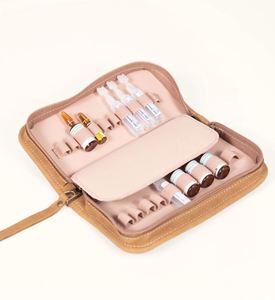 Sac de premiers secours personnalisé en cuir, étui à flacons, sac à médicaments, organiseur, étui à ampoules - Product Image 2