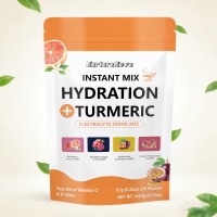 Hydratation + Curcuma : Mélange de Boissons Électrolytiques Instantanées – 16 Sachets, 4 Saveurs avec Vitamines C, D et Zinc