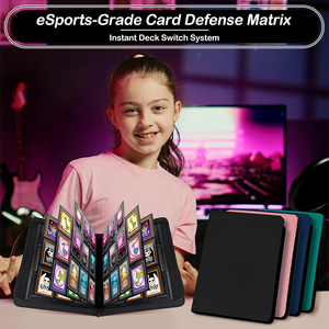 Carpeta Premium para Tarjetas Coleccionables, con 4 o 9 Bolsillos, Capacidad para 252 o 288 Tarjetas, con Cierre, para Tarjetas Deportivas, TCG, Carpeta de 9 Bolsillos - Product Image 2