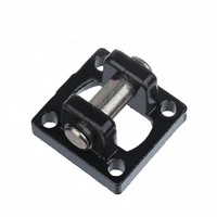 Support de fixation double oreille pour vérin pneumatique en fonte noire peinte – Support de vérin pour cylindre à air