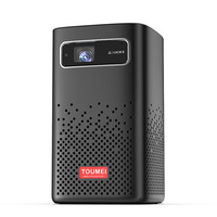 Haut-parleur intelligent portable d'extérieur P20+1080P avec lumière LED, mini projecteur 3D Home Cinéma, Android 9, batterie intégrée, 2 Go de RAM, lampe laser