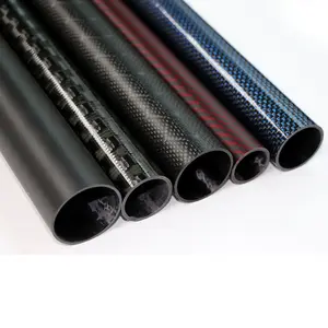 Carbon Fibre Tubing 20mm 3k Weaving Carbon Fibre Tube 50mm 65mm 70mm 75mm Carbon Fiber Rod/tubing