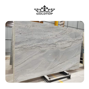 Losa grande de cuarcita Premium Mont Lucia con vetas suaves para revestimiento de paredes de lujo y diseño interior moderno - Product Image 3