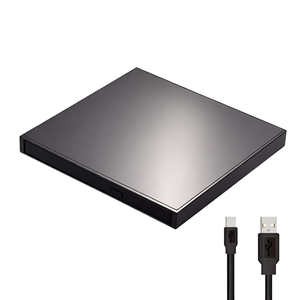<span class=keywords><strong>Graveur</strong></span> Blu-ray externe Logitec Direct, câble USB-A/USB-C Type-C inclus, portable, compatible M-DISC, compatible 4K UHD BD, avec plateau - Product Image 1