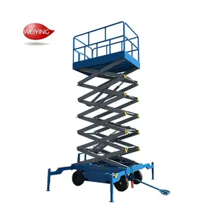 8m 10m 12m China Battery Powered Ladder Hydraulic Electric Self Propelled Scissor Lift Aerial Work Platform