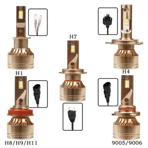 גבוהה כוח Led פנס גבוה נמוך Beam 5202 9007 H4 H7 הנורה לבן 12V 3570 שבב Led פנס עבור מכוניות