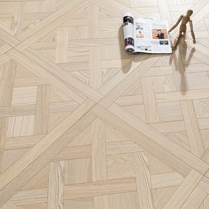 AVANTIMORA - Suelo de Parqué Versailles Multicapa de Teca, Resistente al Fuego, Fácil de Limpiar, Grado CE AB, 15 mm, 18 mm, Sin Acabado, para Salas de Exposiciones - Product Image 2