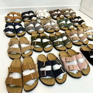 Sandalias BK Custom <span class=keywords><strong>Arizona</strong></span> de Corcho con Suela Ajustable, Cuero Genuino Natural, Fabricante, para Hombre y <span class=keywords><strong>Mujer</strong></span> - Product Image 1
