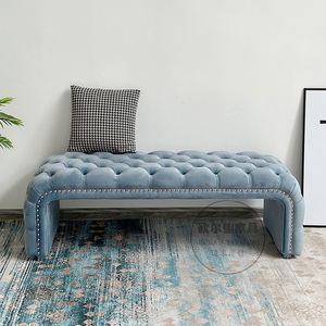 Banco <span class=keywords><strong>de</strong></span> <span class=keywords><strong>Pie</strong></span> <span class=keywords><strong>de</strong></span> <span class=keywords><strong>Cama</strong></span> Estilo Vintage Francés Yicheng Beauty, Otomana Larga, Reposapiés, Silla <span class=keywords><strong>de</strong></span> Espera, Sofá a Precio Económico - Product Image 5