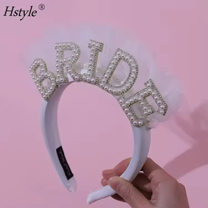 Hstyle productos calientes <span class=keywords><strong>velo</strong></span> <span class=keywords><strong>despedida</strong></span> <span class=keywords><strong>de</strong></span> <span class=keywords><strong>soltera</strong></span> decoraciones perla novia tocado <span class=keywords><strong>para</strong></span> <span class=keywords><strong>despedida</strong></span> <span class=keywords><strong>de</strong></span> <span class=keywords><strong>soltera</strong></span> regalo perla exquisita <span class=keywords><strong>diadema</strong></span> - Product Image 3
