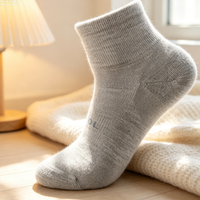 Chaussettes en laine sur mesure en gros, épaisses, chaudes, en laine mérinos, antidérapantes, respirantes, confortables, pour l'hiver, pour femmes et hommes, intérieur et extérieur, usage quotidien