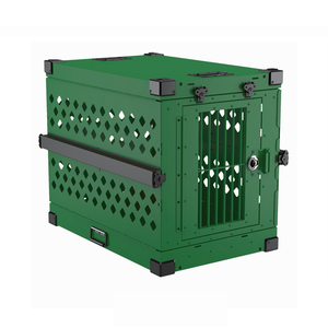 Cage pour <span class=keywords><strong>chien</strong></span> en aluminium empilable, pliable, portable, pour exposition canine, hôtel pour animaux, robuste, gain de place, vente en gros - Product Image 5