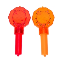 Bâton de signalisation LED portable, clignotant, pour signalisation Stop/Slow, lumière d'avertissement de sécurité rechargeable pour travaux routiers, autoroute