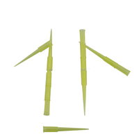 Embouts de pipette en plastique micro gradués jaunes 300ul pour Gilson Qingyun