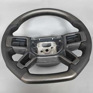 Cadre de volant en fibre de carbone complet avec plaque de garniture pour Land Rover Defender 90 110 130 L663 - Product Image 4
