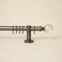Rail de rideau moderne en acier au carbone, long, simple, diamètre 1 pouce, longueur personnalisable, accessoires décoratifs de luxe légers