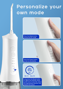 OEM BSCI 승인 5 가지 모드 치과 용 물 무선 IPX7 압력 센서 여행 사용 DIY 모드와 대형 290ml 물 용량 - Product Image 6