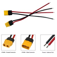 Connecteur XT60H-F/M mâle/femelle en silicone pour modélisme aéronautique, câble de charge haute intensité 30A personnalisable