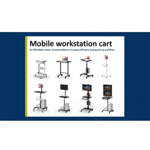 Chariot d'ordinateur médical réglable pour cliniques - Product Image 1