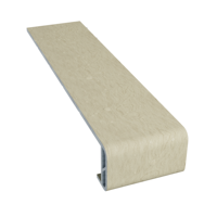 Marchepied d'escalier SPC en chêne beige crème, bord arrondi, imperméable, antidérapant, pour escalier intérieur, REGAL
