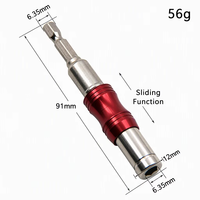 Support d'embout rotatif LXDTE 360° à dégagement rapide, adaptateur d'extension magnétique en acier à queue hexagonale 1/4 pour visseuse à chocs électrique