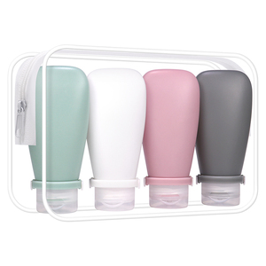 Juego de Botellas de Silicona de Viaje Personalizadas de 90/60 ml, 4 en 1, a Prueba de Fugas, Ecológicas, Portátiles, de Tamaño Compacto - Product Image 2