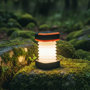 Linterna LED Solar para acampar, luz plegable para exteriores, recargable, resistente al agua, para senderismo, pesca, tienda de campaña, lámpara de emergencia, linterna USB de alta potencia - Product Image 1