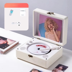 Reproductor de CD con audio inalámbrico BT, ranura para tarjeta USB TF, altavoz de música recargable para el hogar, oficina, estudio, dispositivo de audio para aprendizaje del inglés - Product Image 4