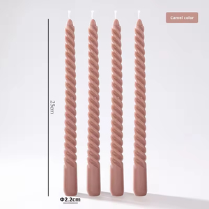 Columnar Spiral <b>Candles</b> Available in Various Colors Suitable for Weddings Parties Holiday Decorations Smokeless Fragrance-free - Product Image 6